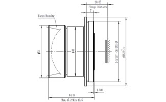 Атермальные линзы 50 мм f/1,2 для LWIR, совместимые с детекторами 1024x768-17 мкм